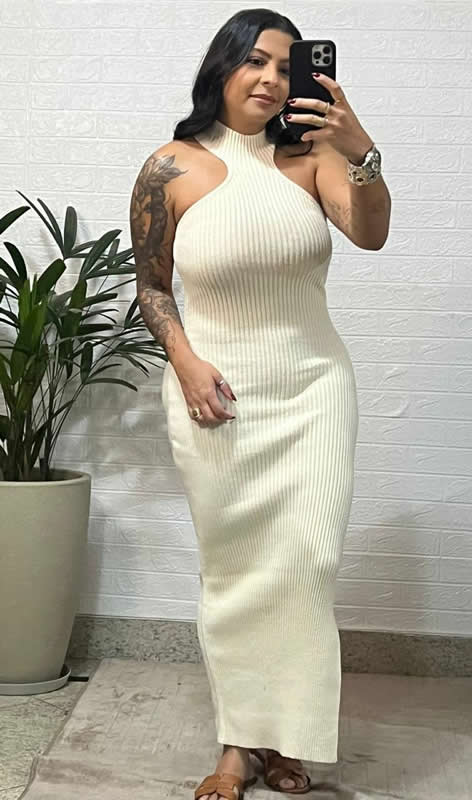 Vestido Tricô Orquídea - Imagem 5